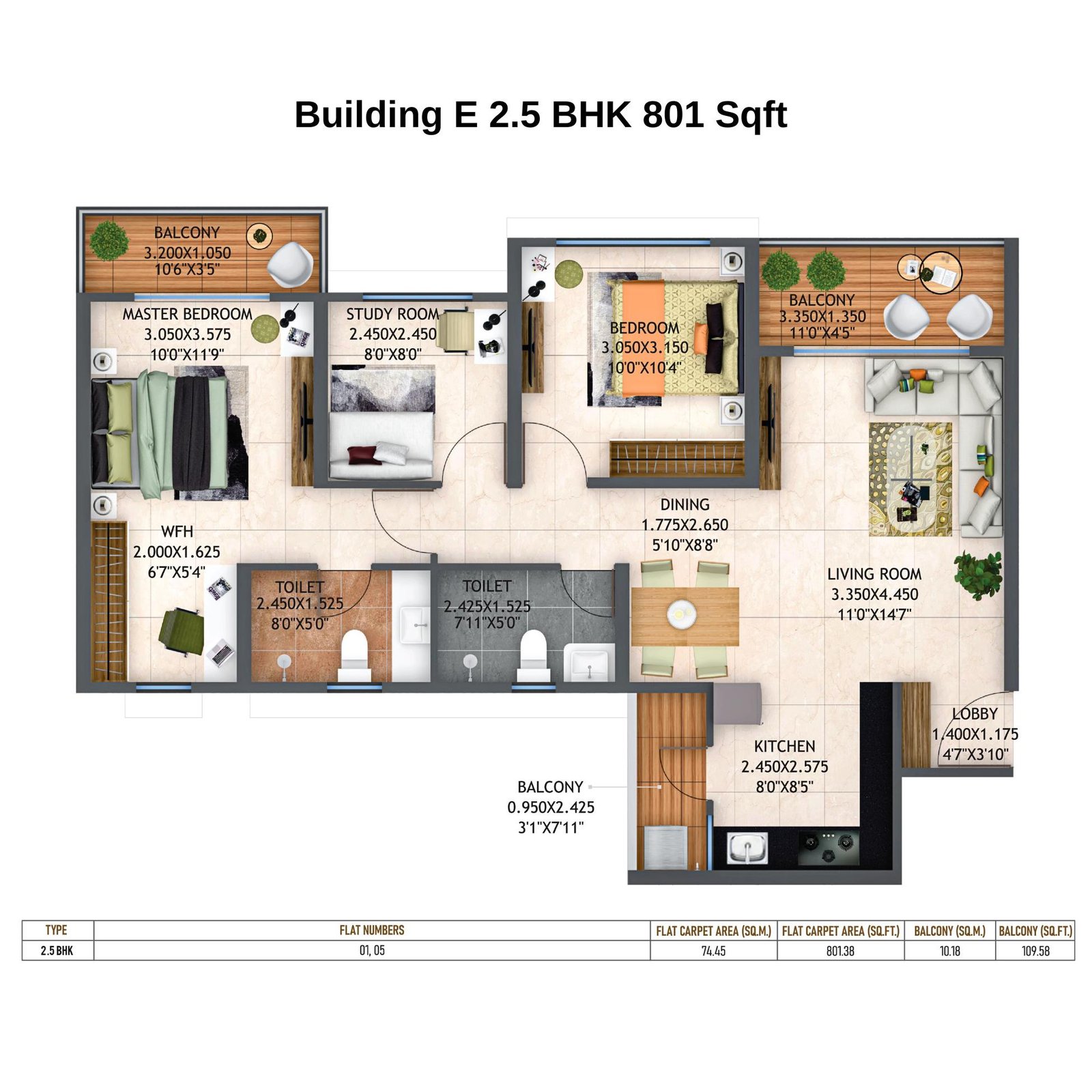 Life-Republic-Township-Floor-Plan-Atmos-Building-E-2.5-BHK-801-Sqft